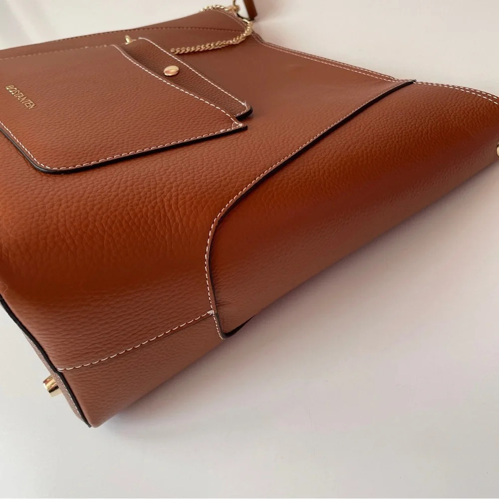 Bostanten Lotty Classic Designer Leather Hobo Bag for Travel or Daily Commute - Picture 7 of 12